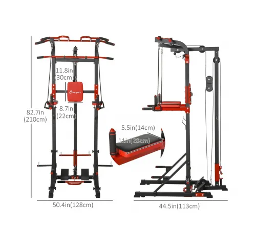 Турник-брусья, тяга сверху DFC HOMEGYM HOMCOM